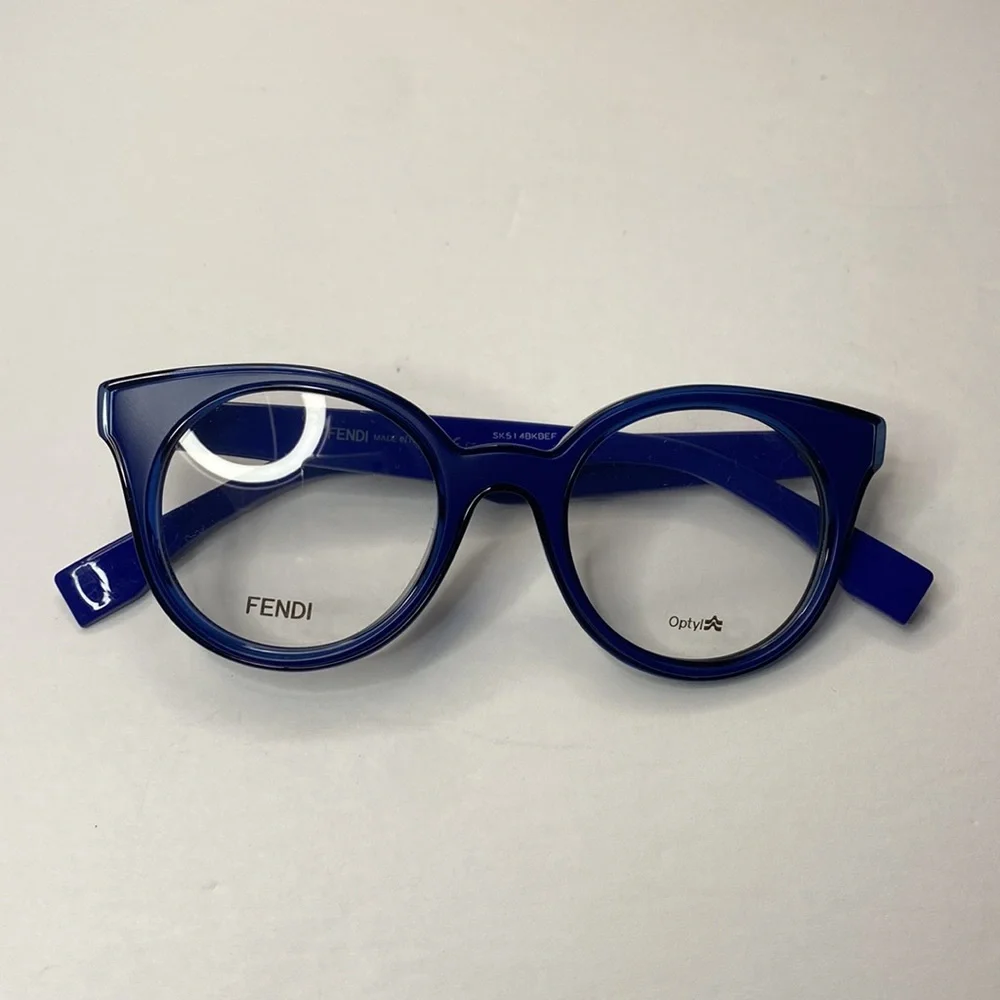 Fendi WOMEN'S FF0198 47MM OPTICAL FRAMES IN BLUE